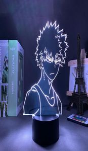 Panneau LED Lights Anime Figure mon héros académia bakugo 3d lampe manga gadget Valentin Day Gift Kids Night7637692