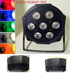 Lumière de scène LED par 7x15W RGBWY 5N1, mélange de couleurs, canaux DMX 9, lumière DJ KTV LL