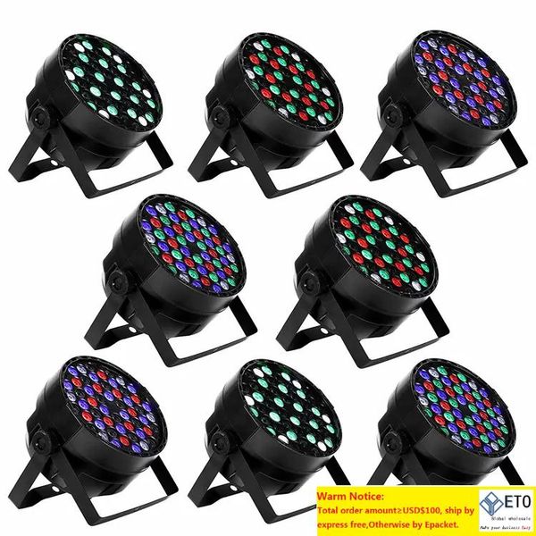 LED Par Light RGBW Disco Wash Light Equipment 8 canaux LED Uplights Stage Lighting Effect Light Fast 336K