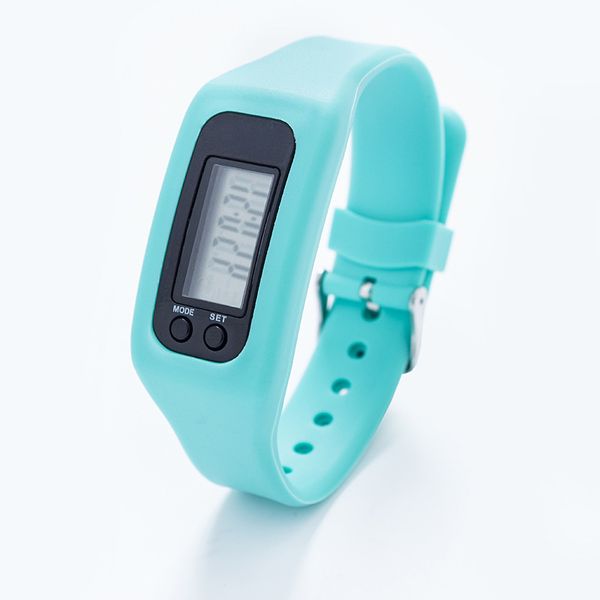 Podomètre LED Smart Multi Watch Silicone Run Step Distance de marche Compteur de calories Montre Bracelet électronique Podomètres colorés 11 LL