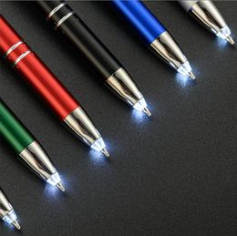 LED -penlichten Dvertising 3 in 1 slimme stylus promotionele verlichting LED aangepaste logo ball ballpoint pennen