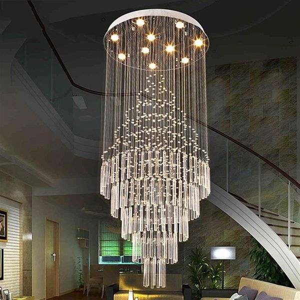 LED suspension Art Design salon salle à manger lustres lumière K9 luminaires en cristal AC110-240V lampes de plafond en cristal VALLKI245c