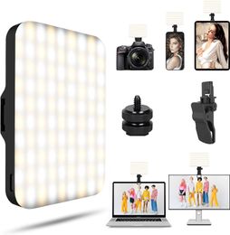 Luz LED para teléfono: luz fotográfica portátil con 97+ CRI, luz de teléfono con temperatura de color de hasta 6500K para selfie