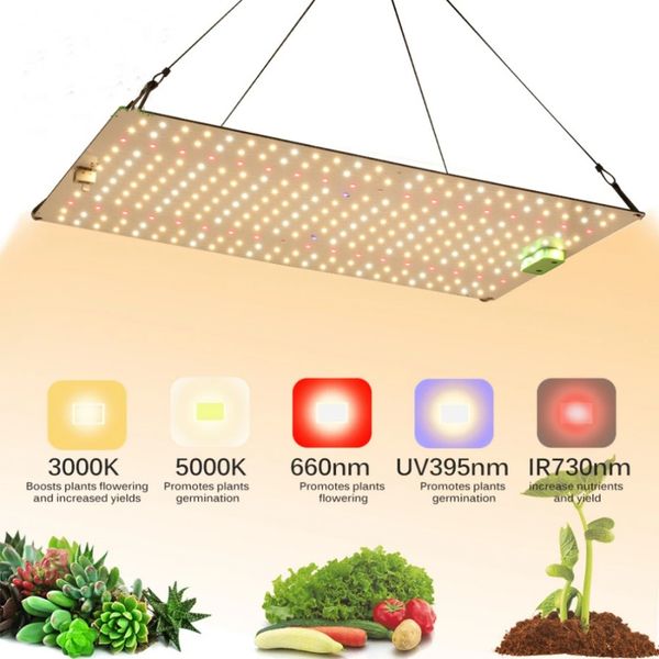 LED plante poussent la lumière spectre complet lampe de culture hydroponique plantes Phyto Veg fleur intérieur ultra-mince panneau Phytolamp