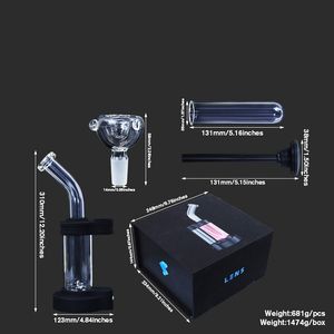 Led Plasma Hookahs Bong de vidrio de 12 pulgadas con la caja Embalaje Plataformas petroleras Dab Rig Tuberías de agua conjuntas de 14 mm con tazón WP2234