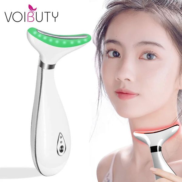 LED Pon Therapy Face Nou Nerking Repoval Machine Electric Double Chin Remover Skin Facial Sermer Masseur Masseur Beauté Tool 240425