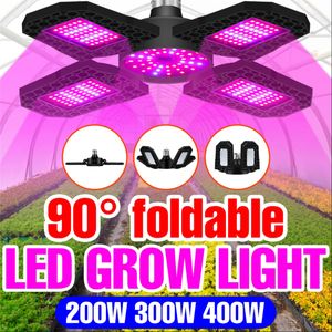 Plant Grow Light LED Phyto Lamp Greenhouse E27 Volle Spectrum Lampara Growth Tent Lamp 85-265V Hydrocultuur Lampen 200W 300W 400W