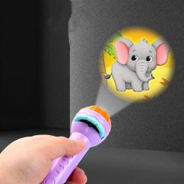 Projecteur LED bâtons lumineux jouets lampe de poche projecteurs lampe torche jeu d'éducation précoce pour enfant vacances anniversaire cadeau de noël jouet