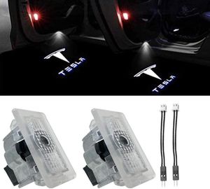 Led Puddle Door Lights Car Logo Projector Deur Stap Welcome Lights voor Tesla Model 3 S X1136270