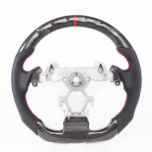 Role de dirección de fibra de carbono de carreras LED para Infiniti G37 We Car Sport Racing Directing Wheel