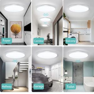 LED -radarinductie plafondlicht 110V 220V bewegingssensor oppervlak gemonteerd moderne plafondlamp voor gangen gangpad gang