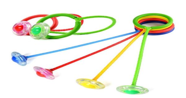 LED couleur aléatoire clignotant balle sautante en plein air amusant jouet balles pour enfants enfant Sport mouvement cheville sauter couleur rotative balle rebondissante9781108