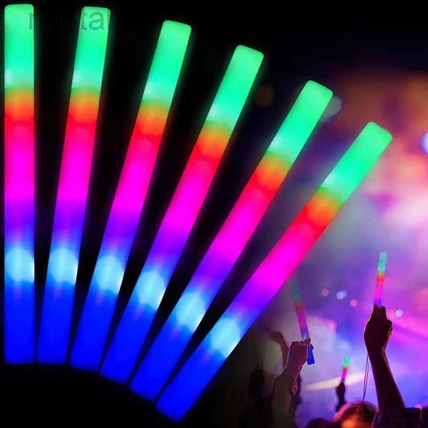 Jouet rave LED 20/10/30 PCS 2024 LED GLOW Stick Flashing Glow Batons Cheer Tube de mariage Concert de fête de mariage