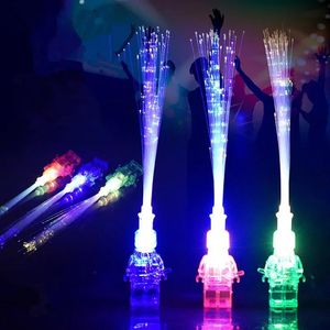 Led Rave Toy 20 pièces LED fibre lumineuse doigt lumière faisceaux Laser anneau enfants enfants clignotant jouets anniversaire lueur fête vacances noël 231109