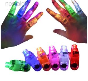 LED Rave Toy 30/60/120/200/300 stuks LED Finger Lights 6 Color Finger Flashlights For Kids Birthday Party Supplies Rave Laser Assorted Toys 240410