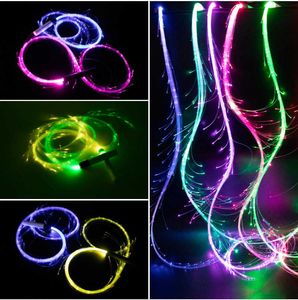 Led Rave Toy 360° Draaibare LED Glasvezelzweep Super Bright Light Up EDM Pixel Flow Lace Dance Festival Party Disco Zwepen Y2303