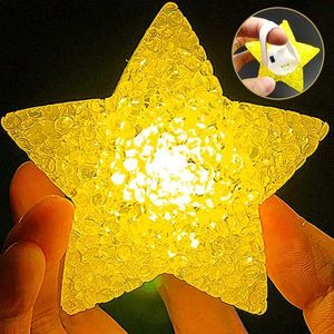 LED Rave Toy Christmas Led Star -vormige nachtlicht Childrens Dance Show Performance Lampen fluorescerend effect Licht Disco Party Foto Props 240410