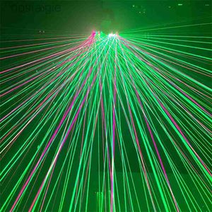 LED Rave Toy Cool Green Red Laser Hand Handhandschoenen Disco Stage Performance Props Night Club Party Ballroom Lighting Christmas Costumes 240410