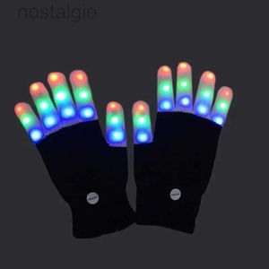 LED Rave Toy LED knipperende magische handschoen lichtspeelgoed gloed in het donkere speelgoed verlichte vingertip lichtspeeltjes voor kinderen kinderen 1 pk 240410