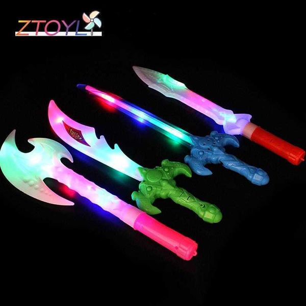 Led Rave Toy LED Sword Light Up Toys Flashing Sticks Design Party Night Club Supply Niños Regalo de Cumpleaños Accesorios Y2303