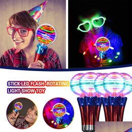 Led Rave Toy Light Up Magic Ball Wand para niños Performance Props Flash Toys Party Fluorescencia Stick Glow In The Dark Favor Drop Del Dhpil