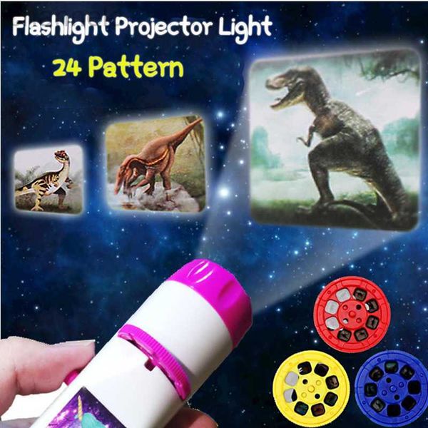 Led Rave Toy Mermaid Dinosaur Sea Proyector Kids Baby Sleeping Story Linterna Star Lamp Light-up