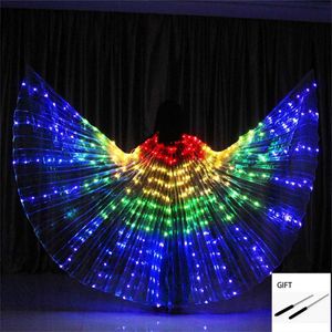 LED RAVE TOY RAGE RABOW LED WINGS Costume de danse du ventre Corque LED LED ISIS WINGS Costume de fête costumée D240527