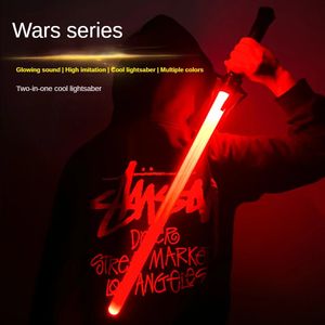 Led Rave Toy RGB sabre laser LED épée jouets sabre lumineux 7 couleurs changement enfants polices sonores Force FX FOC Blaster Jedi Laser cadeau 231207