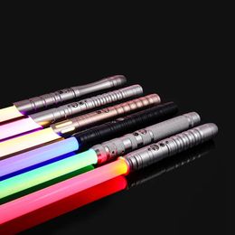 Led Rave Speelgoed RGB Metalen Lightsaber Laser Zwaard Speelgoed Light Sabre Espada Brinquedos Sabre De Luz Juguetes Kpop Lightstick Zabawki Oyuncak 231007