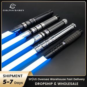 Led Rave Toy TXQSABER Neo Pixel Sable de luz Smooth Swing Heavy Dueling RGB 12 colores Cambiar FOC Blaster Toys Jedi Ecopixel Sword Snpixel Laser 231021