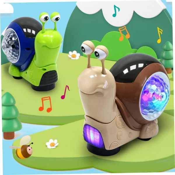 Led Rave jouet remuant hochant la tête escargot enfants lampe de poche projecteur Wobble jouets pour bébés éducatifs projecteurs d'éducation précoce 231117