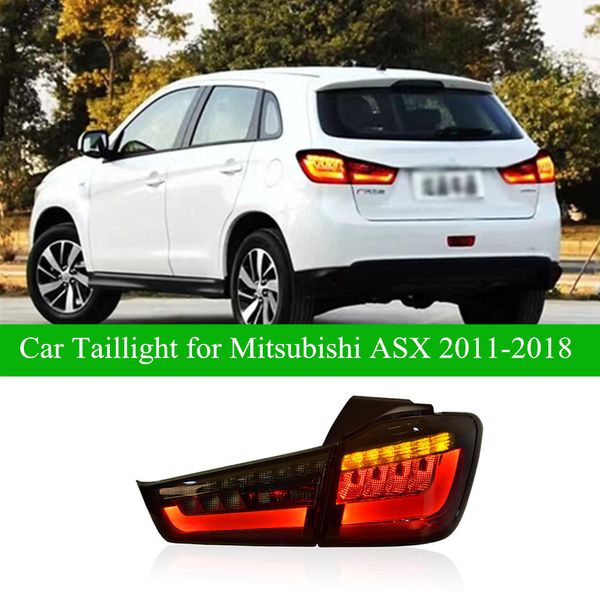 Luz LED de freno trasero para marcha atrás, conjunto de luz trasera de señal de giro dinámica para Mitsubishi ASX 2011-2018, luces traseras para correr, accesorios para coche