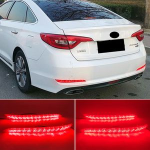 LED achter bumperreflector licht voor Hyundai Sonata 9e 2015 2016 2017 Stop Brake Tail Light Fog Lamp met draai signaal
