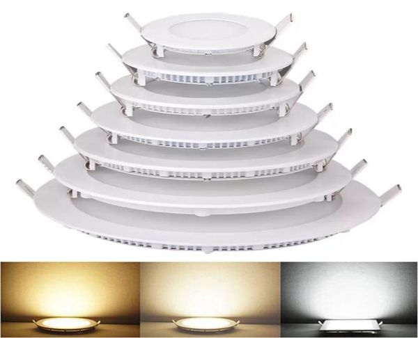 LED RECHETÉ Downlights lampe Dimmable 4W 6W 9W 12W 15W 18W 21W TEMPALATALCOOL WHITE SUPERTHIN SUPERTHIN LED Panneau Light Drives 6989001