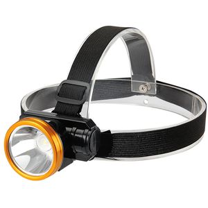 LED-oplaadbare lithiumbatterij-koplamp buitenshuis patrouille hoofd gemonteerde verlichtingslamp waterdichte kamperen visverlichting 4jh j2