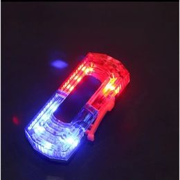 LED Red Blue Schouder Police Licht Multifunctioneel Logo -label aanpasbare clip knipperende waarschuwing Veiligheidslichten voor aanpasbaar schouderlicht