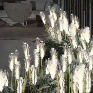 LED-riet optische vezel Licht LED Pampasgrass-lamp Op de grond gemonteerde lamp Decoratieve landschapsverlichting voor buiten Zonne-verlichting