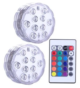 Led télécommande c-ontrol applique bougie plongée aquarium IP68 étanche 10 lumière Home Deco piscine sous-marine paysage vase centre commercial étape gf755