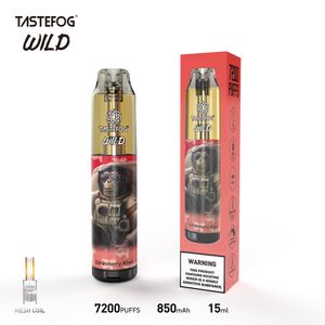 Luces LED RGB Tastefog Wild 7000 Puffs Pods Vapes desechables Fabricante original de China