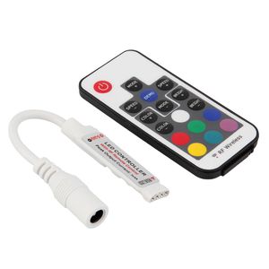 RGB Mini Controler DC 5-12V 12A 17key RF Control remoto inalámbrico para 5050 3528 LED Strip