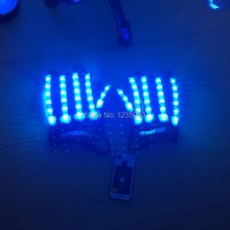 LED RGB MULTICOLOR LUMIÈRE GLANT GLants Colorful LED Luming Flashing Gants pour DJ KTV Nightclub Bar Bar Show Balloroom Dance