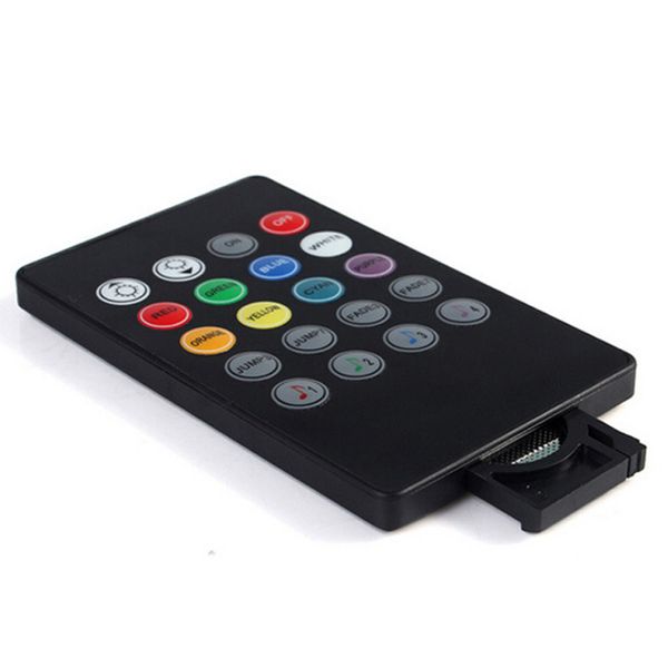 Controlador IR de música LED RGB DC12-24V 20 teclas Sensor de sonido controlador remoto inalámbrico para tira de LED RGB