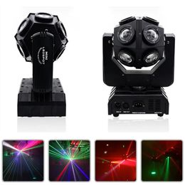 LED RGBW 4 IN 1 Laser Beam Strobe Move Head Light Stage Lasers Projector DJ Disco Ball Prom Christmas party Bar Club Indoor