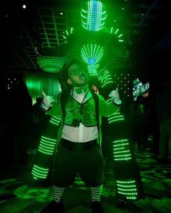 Costume de Robot LED Double face/vêtements LED/costumes légers/costumes de Robot LED
