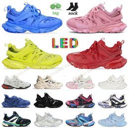 LED Scarpe Track 3 Designer Luxe Casual Schoenen Tops Tracks 3.0 multi color wit zwart Tess.s Runner 7 Sneakers Tess.s. Gomma leren nylon bedrukte platformsneakers