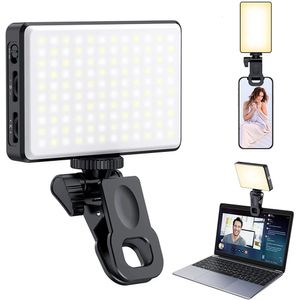 Lampe LED pour selfies, remplissage de téléphone, 120, 3000mAh, vidéo Portable Rechargeable pour conférence Tiktok Vlog 240111