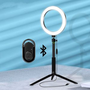 LED Selfie Light Ringlight With Phone Tripod Ring Lamp met Bluetooth Remote Selfie Stick voor Make-up Vdieo Photographic Lighting