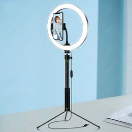 LED Selfie Ring Light 26cm Ringlight met standaard voor make-up fotostudio fotografische verlichtingslamp voor live stream video op tikt