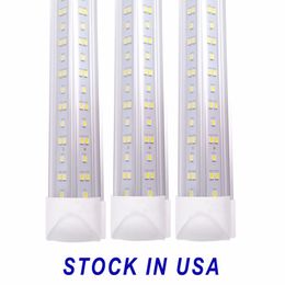 LED-winkel Licht V Vorm LED Tube Clear Cover Hight Output Linkable Shops Lights Buizen Verlichting voor Garage 2-8 FT 25Pack USA Stock