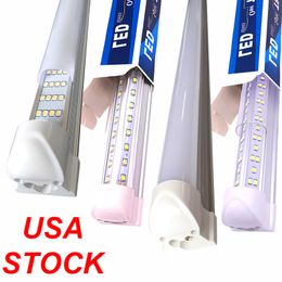 LED Shop Light Tube LED en forme de V Couvercle transparent Hight Output Linkable Shop Lights Tubes Lighting Garage 2-8 Ft 25Pack USA Stock CRESTECH